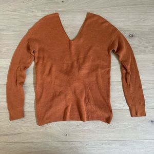 Splendid Ribbed V-neck Knit Sweater Top Size XS